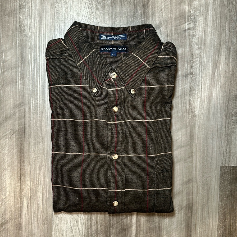 Grant Thomas Flannel Long Sleeve Button Down - XL
